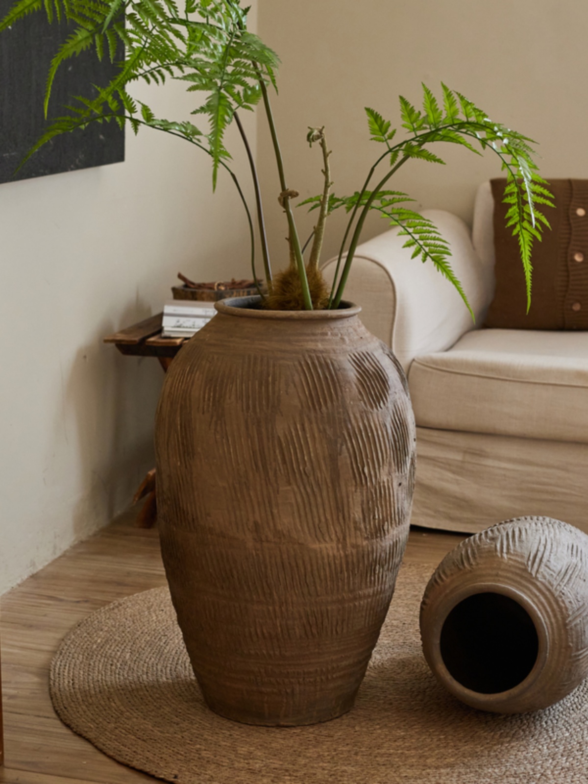 Centerpiece Vase Tall - Vas Bunga Terakota Besar Gaya Zen