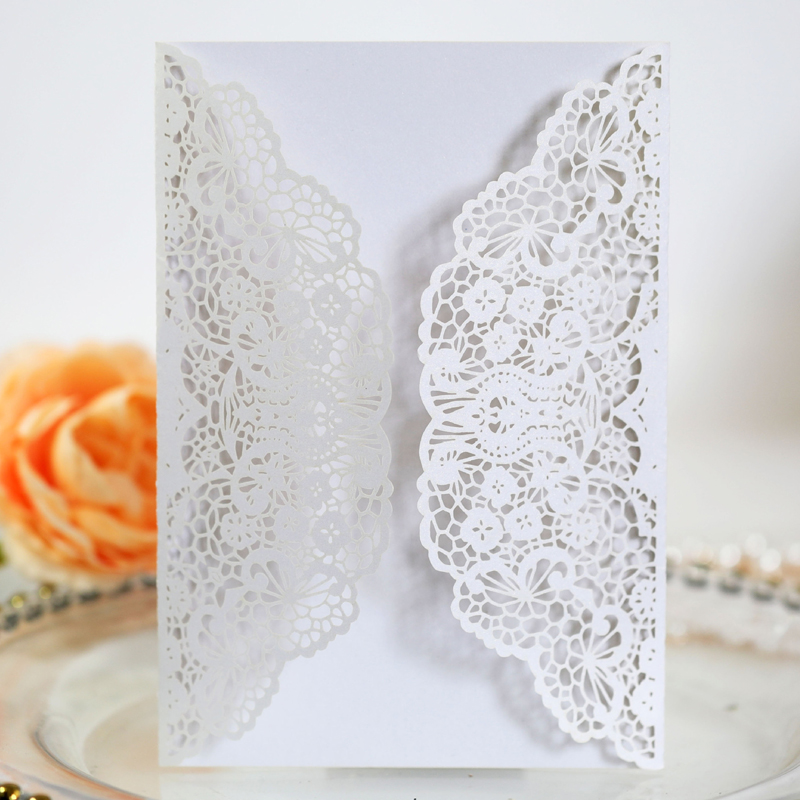 Wedding Supply Business - 50pcs/lot Kartu Undangan Pernikahan Potong Laser