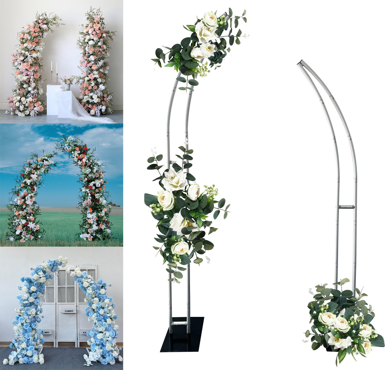 Wedding Balloon Arch - Dudukan balon setengah lengkungan, dekorasi dudukan