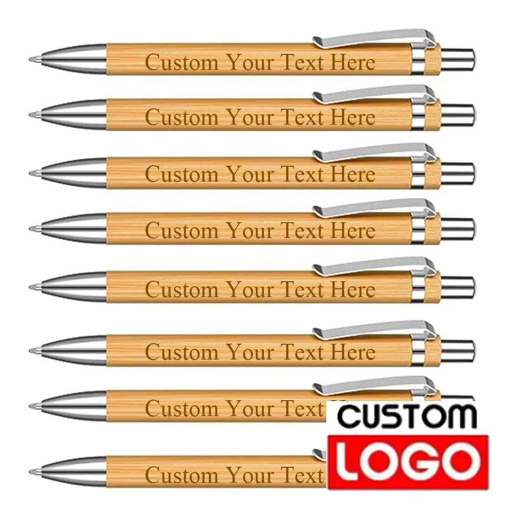 Wedding Supply List - 200-20 Buah Pena Bambu Logo Kustom
