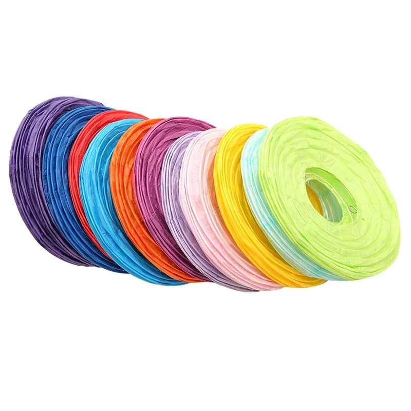 Wedding Event Supply - Lentera Kertas Cina Multiwarna 15-20-25-30-35-40cm untuk