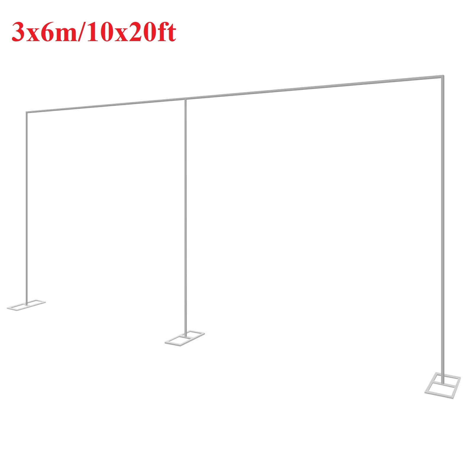 Wedding Balloon Arch - 3x6M/10x20ft Logam Pernikahan Lengkungan Berdiri Tugas