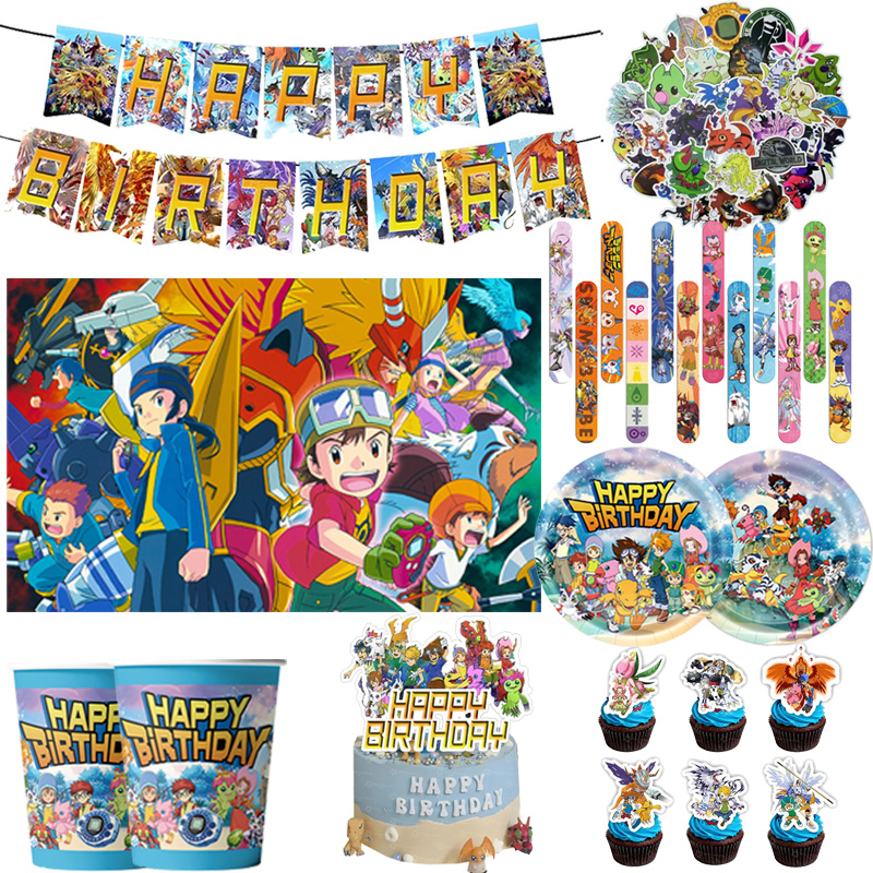 Wedding Supply Kit - Perlengkapan Pesta Ulang Tahun Bertema Digimon