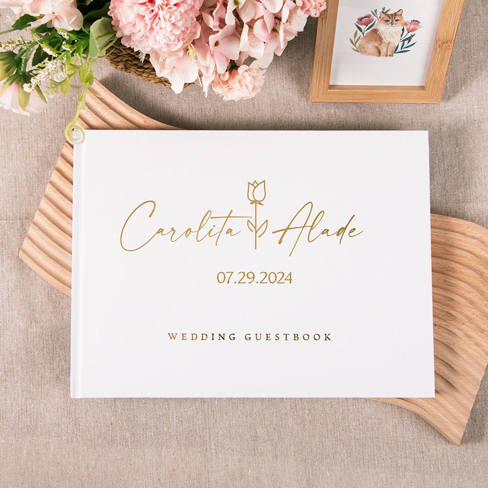 Wedding Supply List - Buku tamu pernikahan kustom buku catatan