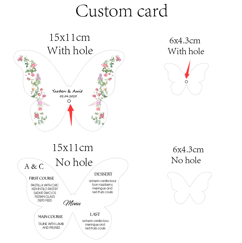 Undangan Pernikahan Menu Kupu- - Wedding Supply Business ulasan dan harga
