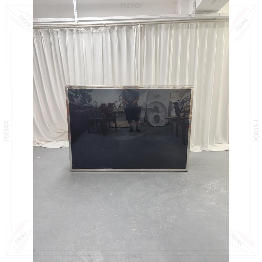Meja Resepsionis Cermin Hitam  - Wedding Supply Factory ulasan dan harga