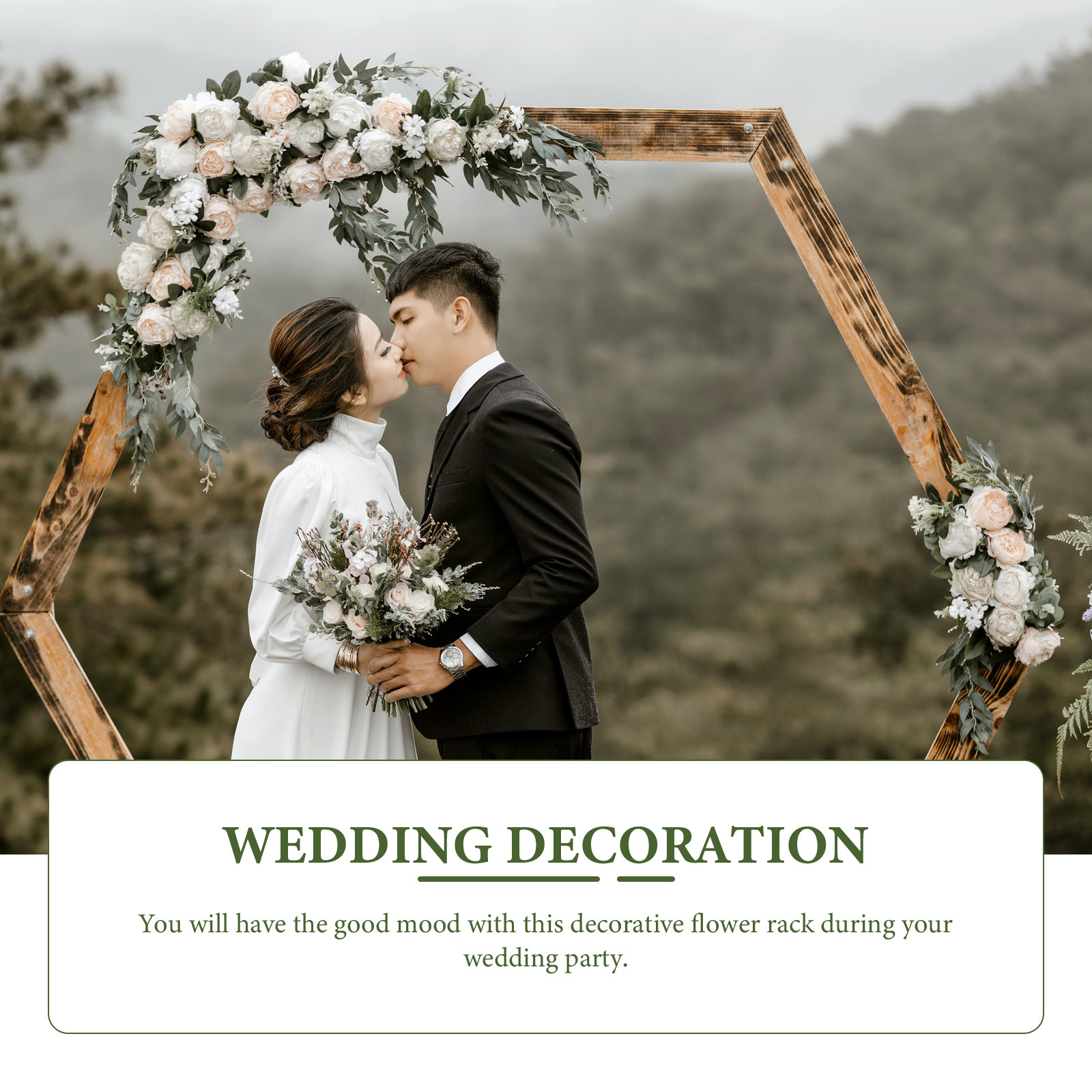 10 Buah Rak Bola Bunga Bingkai - Wedding Supply Decor ulasan dan harga