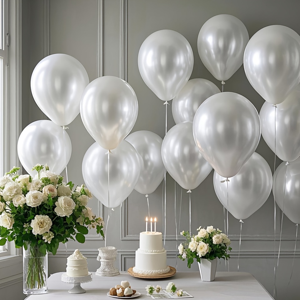 Set Balon Putih Mutiara, Cocok - Wedding Ceremony Supply ulasan dan harga