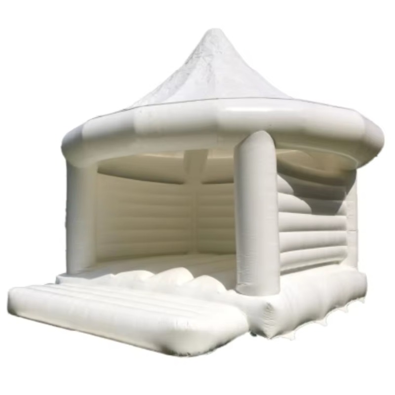 Rumah Loncat Tiup Putih untuk  - Wedding Event Supply ulasan dan harga