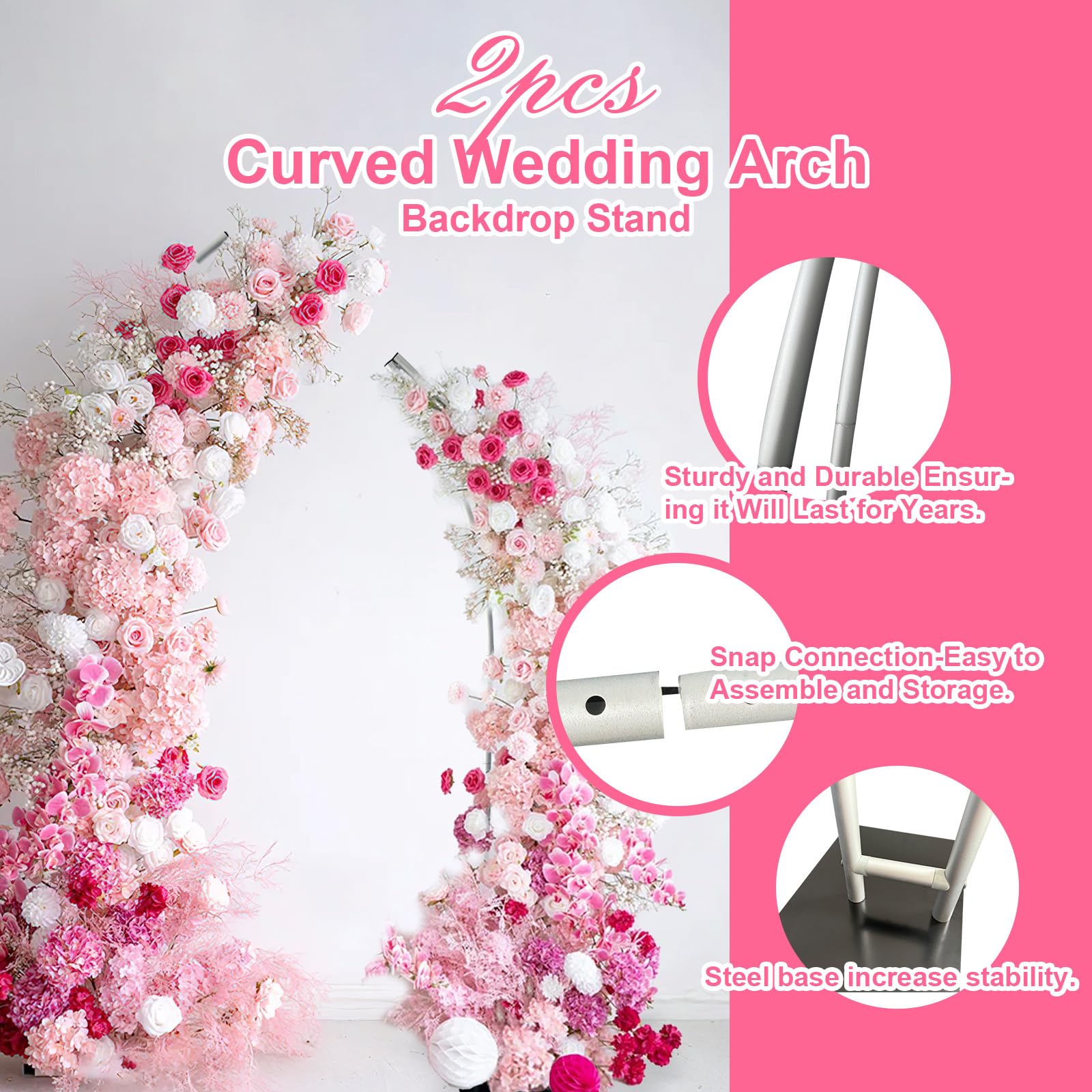 Dudukan balon setengah lengkun - Wedding Balloon Arch ulasan dan harga