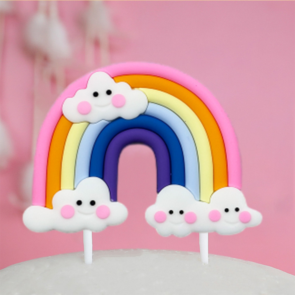 Topper Kue Pelangi Tema Unicor - Wedding Supply Kit ulasan dan harga