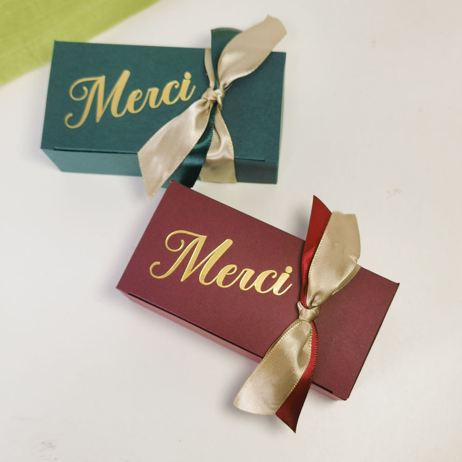Kotak hadiah kecil MERCI kotak - Wedding Supply Business ulasan dan harga