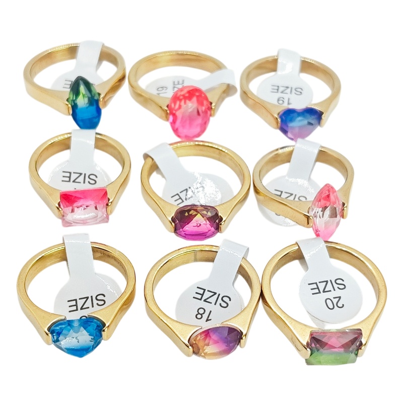 Grosir 12 Pcs Cincin Stainless - Wedding Supply Bulk ulasan dan harga