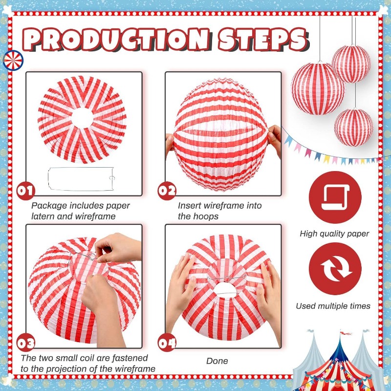 10 Buah Lampion Kertas Bergari - Wedding Event Supply ulasan dan harga