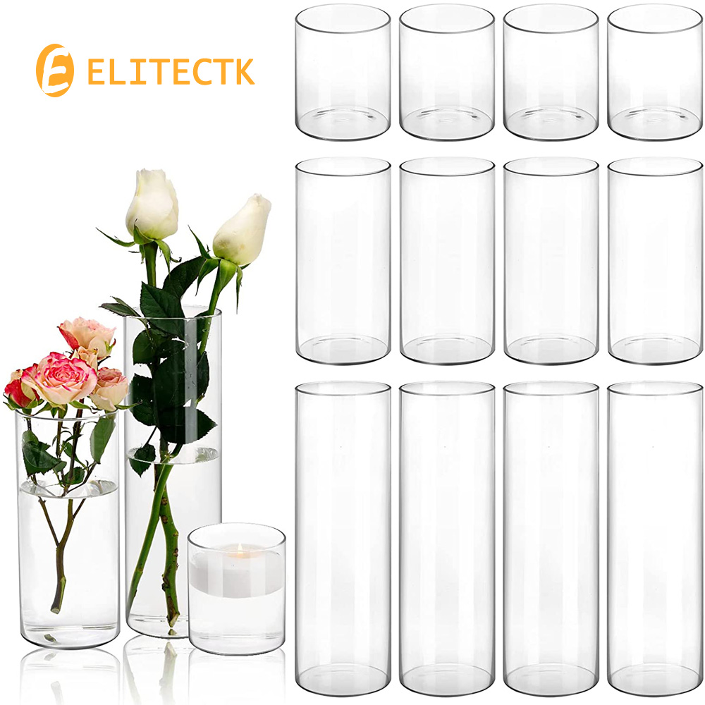 Vas kaca silinder Hurricane te - Centerpiece Vase Tall ulasan dan harga