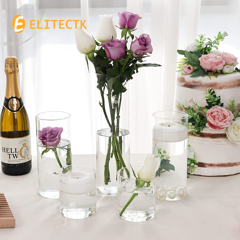Vas kaca silinder Hurricane te - Centerpiece Vase Tall ulasan dan harga