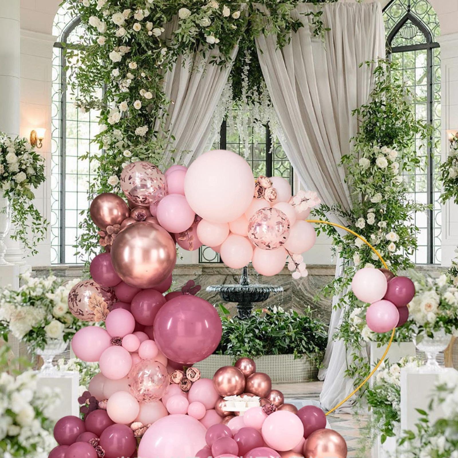 Karangan Bunga Balon Berbentuk - Wedding Balloon Arch ulasan dan harga