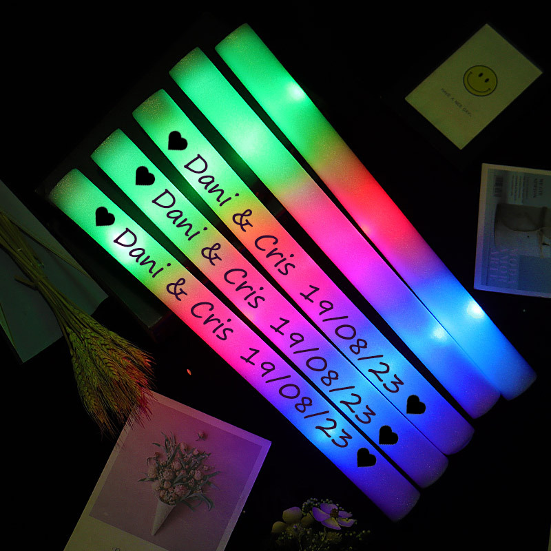 Tongkat busa cahaya LED RGB wa - Wedding Supply Bulk ulasan dan harga