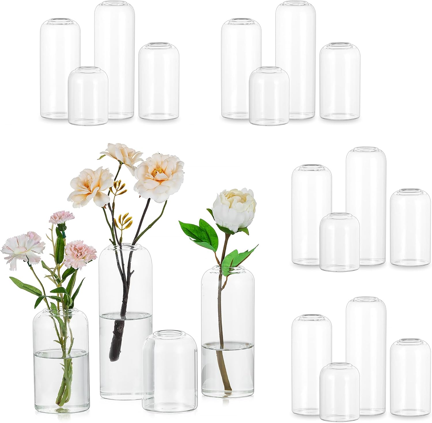 Vas Bunga Kaca Hewory: 20PCS V - Centerpiece Vase Tall ulasan dan harga