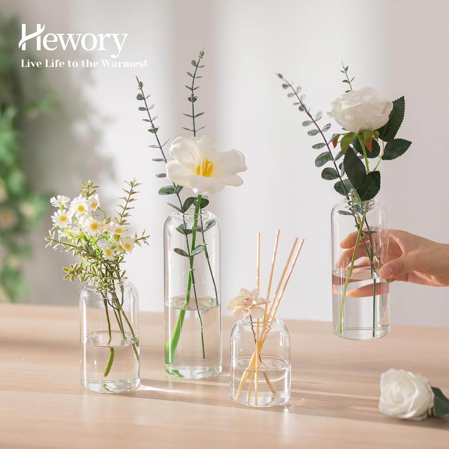 Vas Bunga Kaca Hewory: 20PCS V - Centerpiece Vase Tall ulasan dan harga