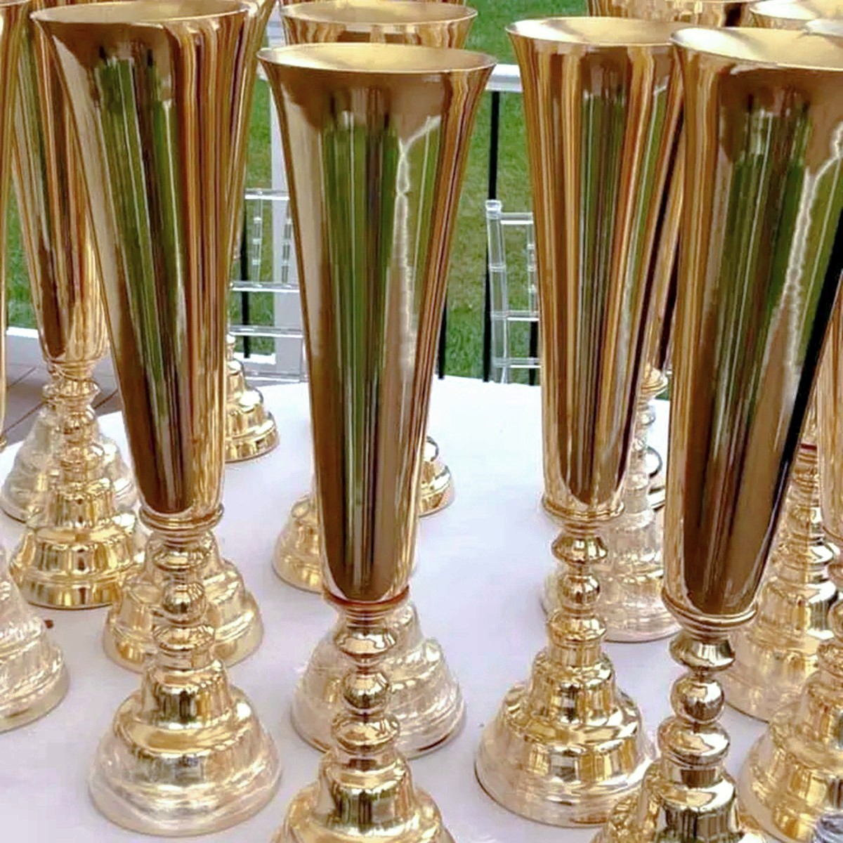 Tinggi 50Cm) Vas Bunga Logam E - Centerpiece Vase Tall ulasan dan harga