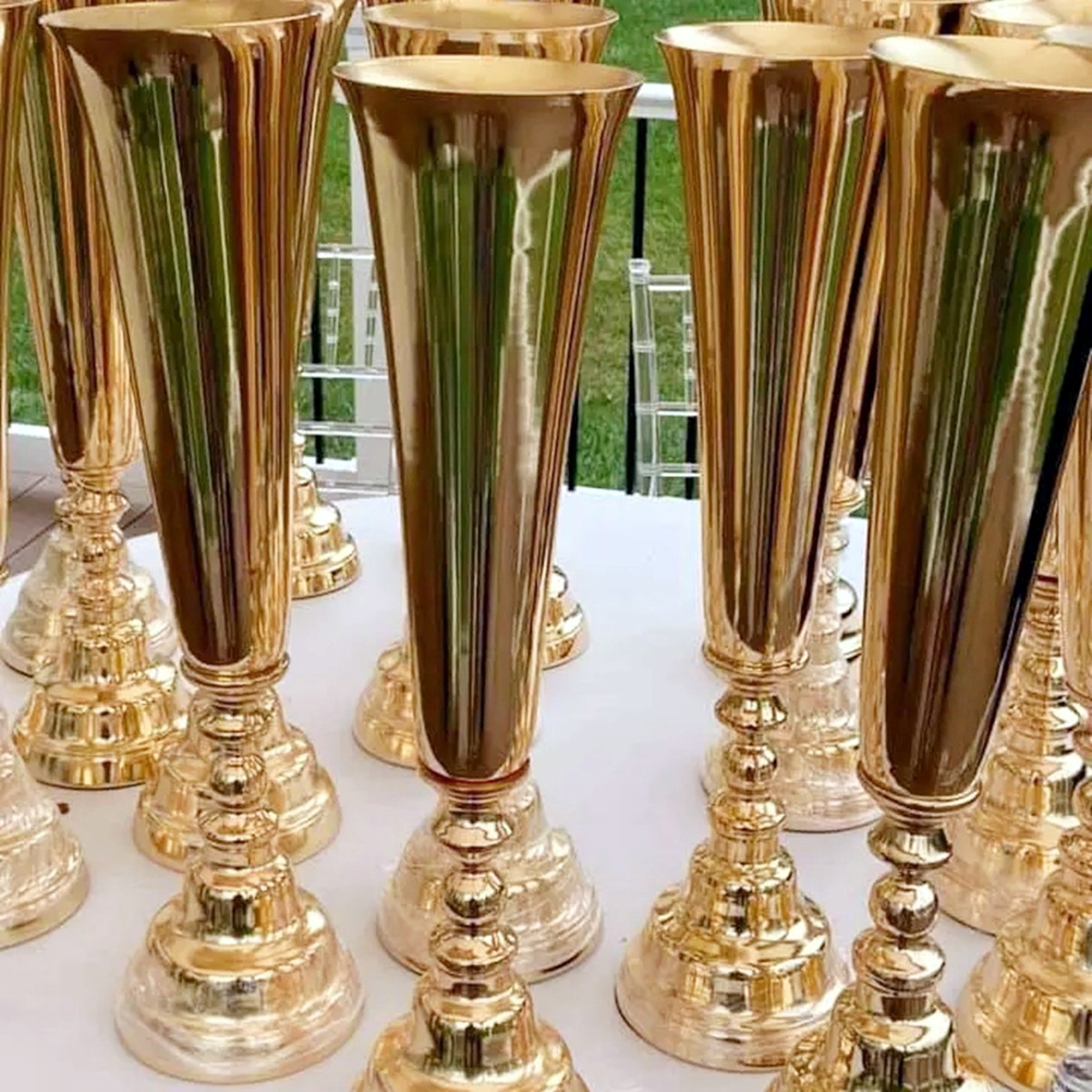 Tinggi 50Cm) Vas Bunga Logam E - Centerpiece Vase Tall ulasan dan harga