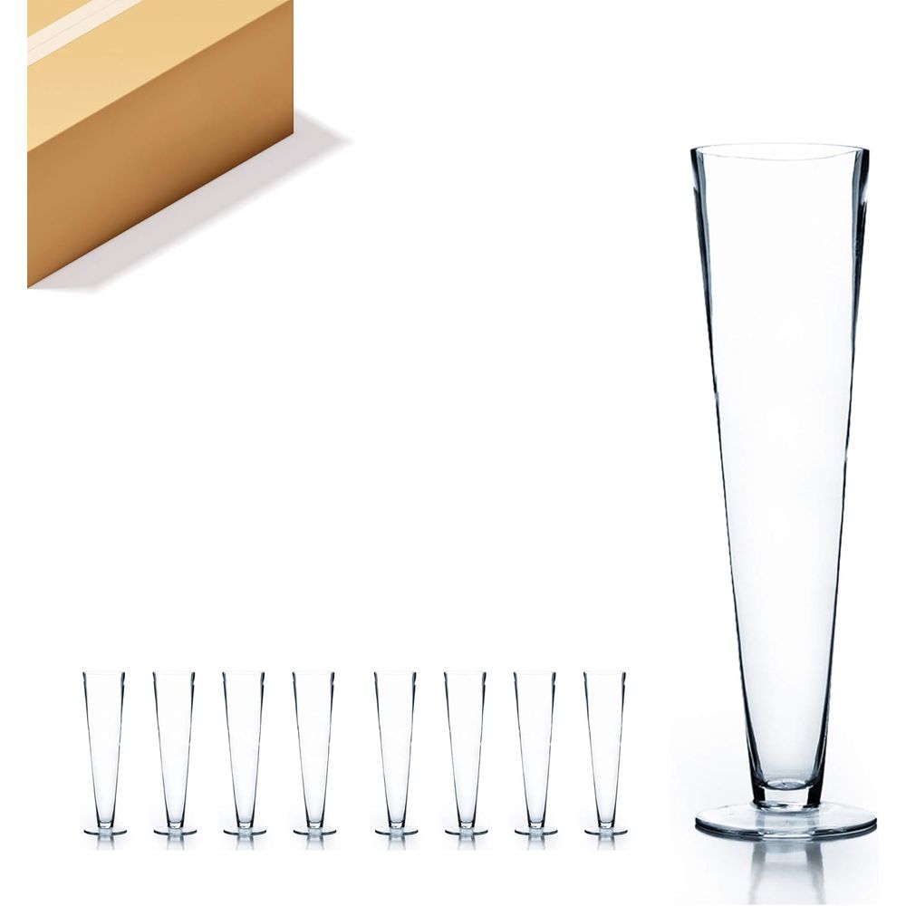 Vas Kaca Trompet WGV, Diameter - Centerpiece Vase Tall ulasan dan harga