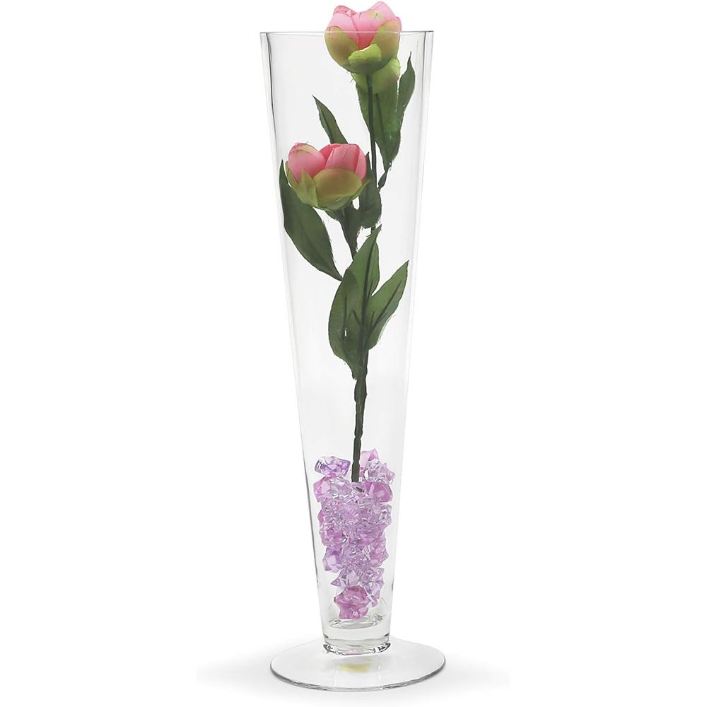 Vas Kaca Trompet WGV, Diameter - Centerpiece Vase Tall ulasan dan harga